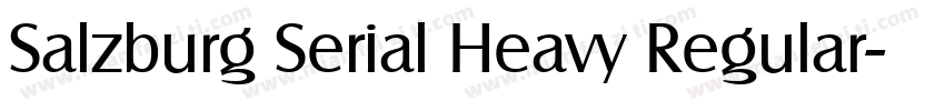 Salzburg Serial Heavy Regular字体转换